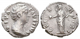 Faustina Senior, wife of Antoninus Pius. Silver Denarius 

Condition: Very Fine

Weight: 3,2 gr
Diameter: 18,5 mm