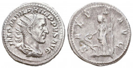 Philip II as Caesar. Antoninianus; Philip II as Caesar; 245-247 AD

Condition: Very Fine

Weight: 4,6 gr
Diameter: 23,6 mm