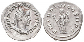 Philip II as Caesar. Antoninianus; Philip II as Caesar; 245-247 AD

Condition: Very Fine

Weight: 3,6 gr
Diameter: 22,9 mm