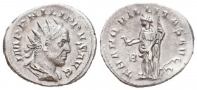 Philip II as Caesar. Antoninianus; Philip II as Caesar; 245-247 AD

Condition: Very Fine

Weight: 3,9 gr
Diameter: 22,6 mm