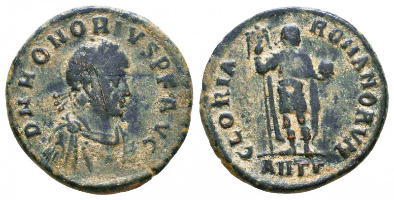 Honorius (393-423). Æ

Condition: Very Fine

Weight: 4,6 gr
Diameter: 21,6 mm