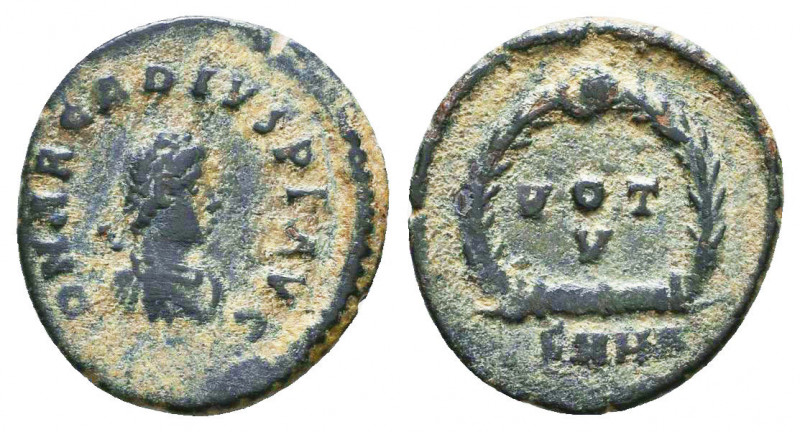 Arcadius (383-408). Æ

Condition: Very Fine

Weight: 1,2 gr
Diameter: 14,8 mm