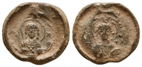 Byzantine Lead Seals, 7th - 13th Centuries
Reference:
Condition: Very Fine

Weight: 4,2 gr
Diameter: 19 mm