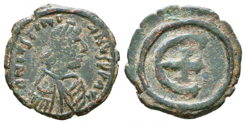 Justinian I. 527-565. AE half follis

Condition: Very Fine

Weight: 2,2 gr
Diame...