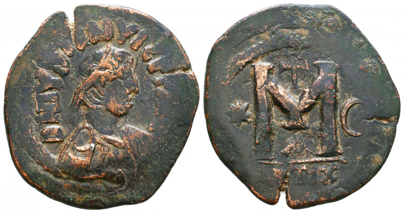 Justinian I. 527-565. AE follis

Condition: Very Fine

Weight: 17,7 gr
Diameter:...