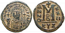 Justinian I. 527-565. AE 

Condition: Very Fine

Weight: 18,4 gr
Diameter: 34,6 mm