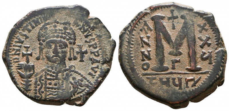 Justinian I. 527-565. AE 

Condition: Very Fine

Weight: 19,9 gr
Diameter: 36,7 ...