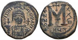 Justinian I. 527-565. AE 

Condition: Very Fine

Weight: 17,9 gr
Diameter: 33,5 mm