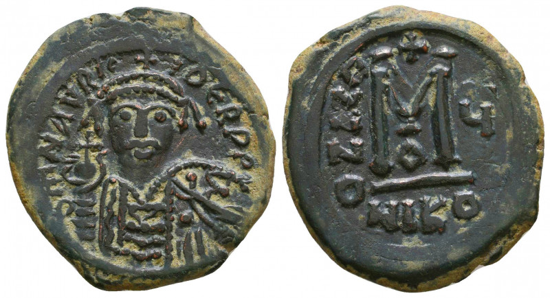 Mauricius Tiberius (582-602 AD). AE 

Condition: Very Fine

Weight: 12,1 gr
Diam...