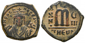 Phocas (602-610 AD). AE 

Condition: Very Fine

Weight: 10,2 gr
Diameter: 31,9 mm