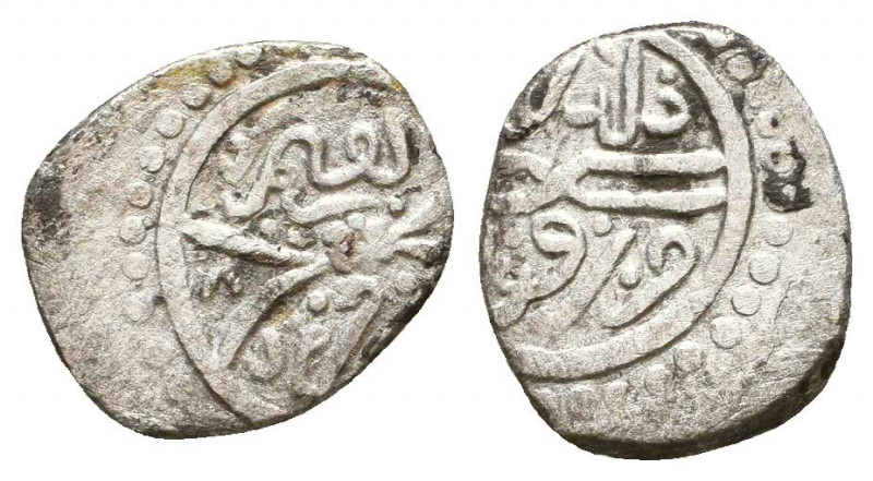 KARAMANID: Ibrahim, 1423-1463, AR akçe, Konya, AH846, A-1275, off-center, choice...