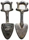 Ancient Roman Legion Silver Buckle Belt!

Condition: Very Fine

Weight: 7,5 gr
Diameter: 44 mm