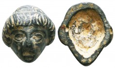 Very Beautiful Ancient Roman Head, Ae Bronze, 1st - 3rd century AD

Condition: Very Fine

Weight: 16,1 gr
Diameter: 22,6 mm