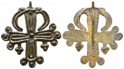 Very Beautiful Byzantine Cross Pendant, Ae Bronze, 7th - 13th century AD.

Condition: Very Fine

Weight: 10,5 gr
Diameter: 44,6 mm