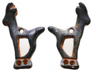 Ancient Bronze Ibex Amulet. 3rd-2nd millennium BC.

Condition: Very Fine

Weight: 7,2 gr
Diameter: 31 mm