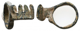 Ancient Roman Bronze Key, c. 1st-3rd century AD.

Condition: Very Fine

Weight: 5,9 gr
Diameter: 30,8 mm