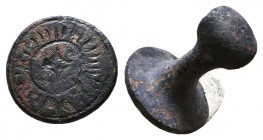 Very Beautiful BYZANTINE Stamp Seal
CIRCA 9TH-11TH CENTURY A.D.

Condition: Very Fine

Weight: 11,9 gr
Diameter: 22,5 mm