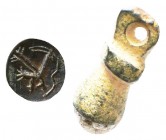 Very Beautiful Archaic Seal Pendant, 2nd Millenia BCE.

Condition: Very Fine

Weight: 7 gr
Diameter: 20,9 mm