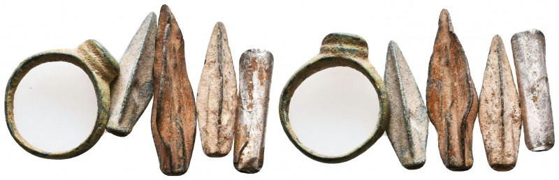 Very Nice Ancient Arrow Heads 4 and a Ring

Condition: Very Fine

Weight: lo...