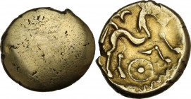 Celtic Britain. Britain, Atrebates and Regni. AV Stater, c. 55-45 BC. Selsey Uniface (Atrebatic B) type. Bean Q1-6; Van Arsdell 216-1; ABC 488; SCBC 3...