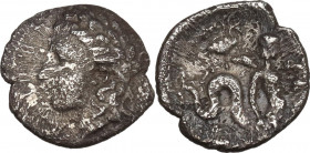 Greek Italy. Central and Southern Campania, Allifae. AR Obol, 325-275 BC. HN Italy 461; SNG ANS 165; HGC 1 -; cf. 358 (Apollo right); Campana 3a. AR. ...