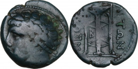 Greek Italy. Central and Southern Campania, Neapolis. AE 15 mm. c. 300-275 BC. HN Italy 583; HGC 1 478; SNG ANS 513; Graziano 491. AE. 2.15 g. 15.00 m...