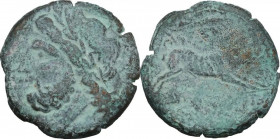 Greek Italy. Northern Apulia, Arpi. AE Unit, c. 325-275 BC. HN Italy 642. AE. 7.30 g. 21.00 mm. VF.