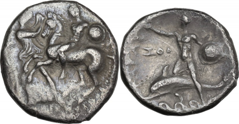 Greek Italy. Southern Apulia, Tarentum. AR Nomos, c. 280 BC. HN Italy 963; Vlast...
