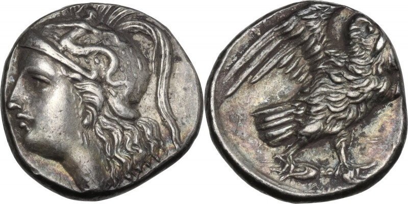 Greek Italy. Southern Apulia, Tarentum. AR Drachm, c. 280-272 BC. HN Italy 1018;...