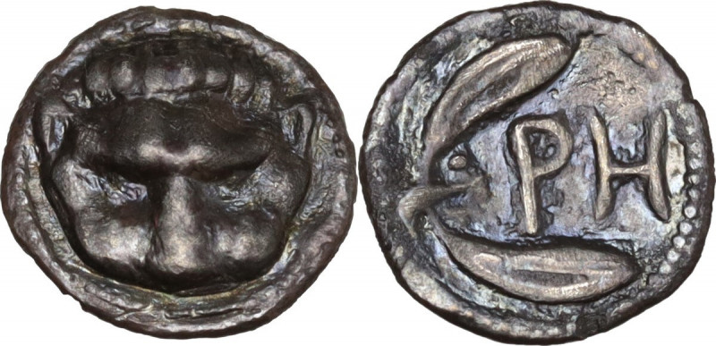 Greek Italy. Bruttium, Rhegion. AR Litra, c. 420-415/410 BC. HN Italy 2495; SNG ...