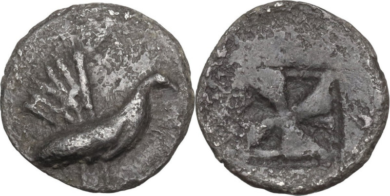 Sicily. Himera. AR Litra, c. 515-500 BC. HGC 2 426; SNG Cop. 297 var. (hen left)...