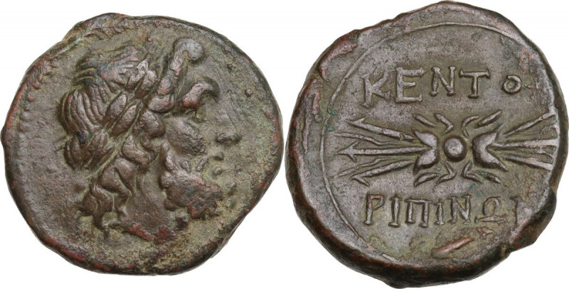 Sicily. Kentoripai. AE Tetrachalkon, c. 211-200 BC. HGC 2 633; CNS III 4; SNG AN...