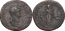 Antonia, daughter of Mark Anthony and Octavia (died 45 AD). AE Dupondius, 41-42 AD. RIC I (2nd ed.) (Claud.) 92. AE. 12.20 g. 30.00 mm. R. Good F.