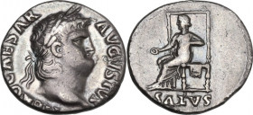 Nero (54-68). AR Denarius, 65-66 AD. RIC I (2nd ed.) 60; C. 316. AR. 3.31 g. 16.50 mm. Lustrous. Iridescent tone. VF.