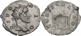 Divus Antoninus Pius (died 161). AR Antoninianus. Restitution issue, struck under Trajan Decius, 250-251 AD. RIC IV (Trajan Decius) 90; C. 1189. AR. 2...