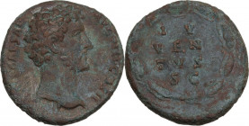 Marcus Aurelius as Caesar (139-161). AE As, 145 AD. RIC III (A. Pius) 1262; C. 399. AE. 11.13 g. 26.50 mm. A superb portrait. Nice brown patina, with ...