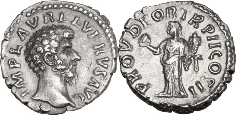 Lucius Verus (161-169). AR Denarius, 162-163. RIC III (M. Aurel.) 482; C. 155. A...