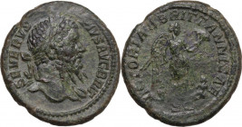 Septimius Severus (193-211). AE As, “Victoria Britannica” issue. Rome mint, 210-211 AD. RIC IV 837a. AE. 10.61 g. 27.50 mm. R. Nice olive green patina...