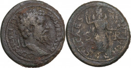 Septimius Severus (193-211). AE 35 mm. Antiochia mint (Pisidia) 203-211 AD. SNG BN 1101-2; Krzyzanowska Obv. die XXXV. AE. 25.99 g. 34.00 mm. Brown pa...