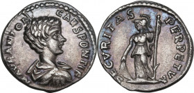 Caracalla as Caesar (196-198). AR Denarius, Laodicea ad Mare mint. Struck under Septimius Severus,197-198 AD. RIC IV 330; C. 566 (Fr. 5). AR. 2.46 g. ...