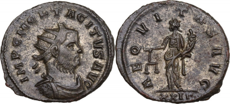 Tacitus (275-276). BI Antoninianus, Rome mint. RIC V 82; C. 7. BI. 3.84 g. 22.00...