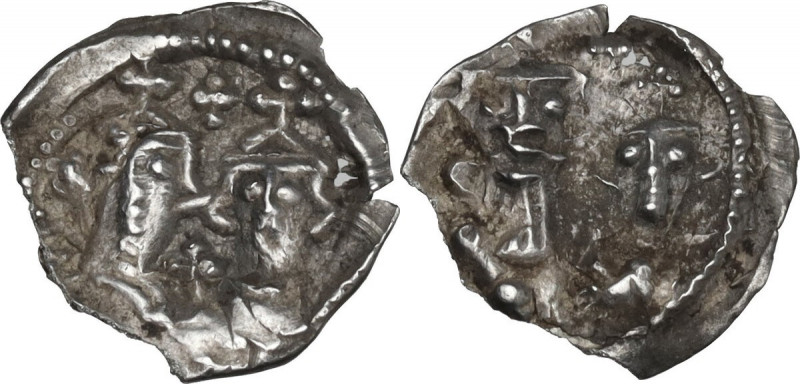 Constans II, with Constantine IV, Heraclius, and Tiberius (641-668). AR Half Sil...