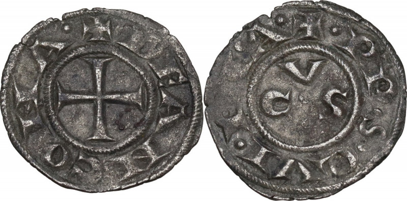 Ancona. Repubblica Autonoma (Sec. XIII-XV). Denaro, emissioni del XIII secolo. C...