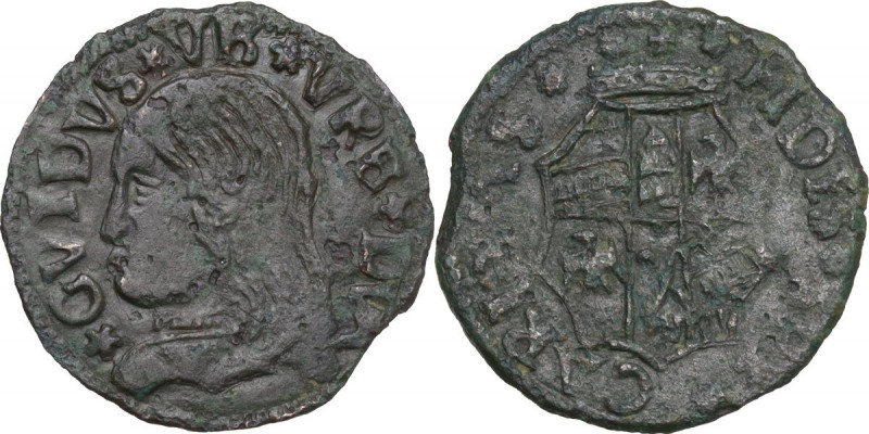 Urbino. Guidobaldo I da Montefeltro (1482-1508). Quattrino. CNI tav. XXVII, 18; ...