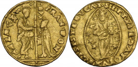 Venezia. Francesco Donà (1545-1553). Zecchino. CNI tav. XI, 10; Paol. 1. AU. 3.44 g. 21.50 mm. BB.
