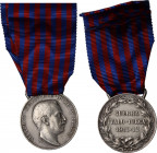 Vittorio Emanuele III (1900-1943). Medaglia 1911-12 per la guerra italo-turca. Brambilla 550; Bini p. 112; Barac 498. AG. 32.00 mm. Opus: L. Giorgi. B...