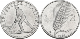 2 Lire 1946. Mont. 3. IT. 24.00 mm. R. SPL.