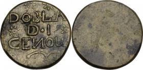 Genova. Peso delle 24 lire, fine del XVIII sec., area di produzione: Italia del nord. Ottone. 6.27 g. 20.50 mm. R. Bel BB.