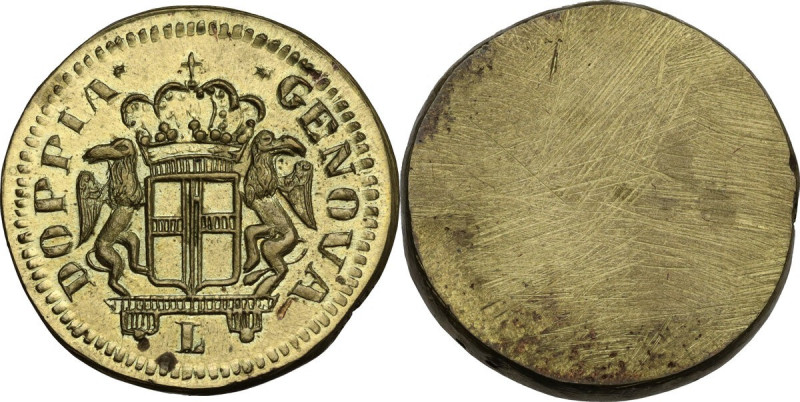 Genova. Peso delle 48 lire, sigla L sotto lo stemma, primo quarto del XIX sec., ...