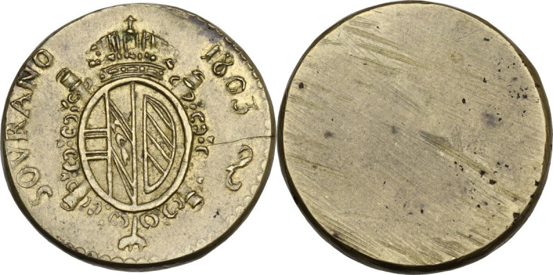 Milano. Peso della sovrana 1803, primo quarto del XIX secolo, area di produzione...